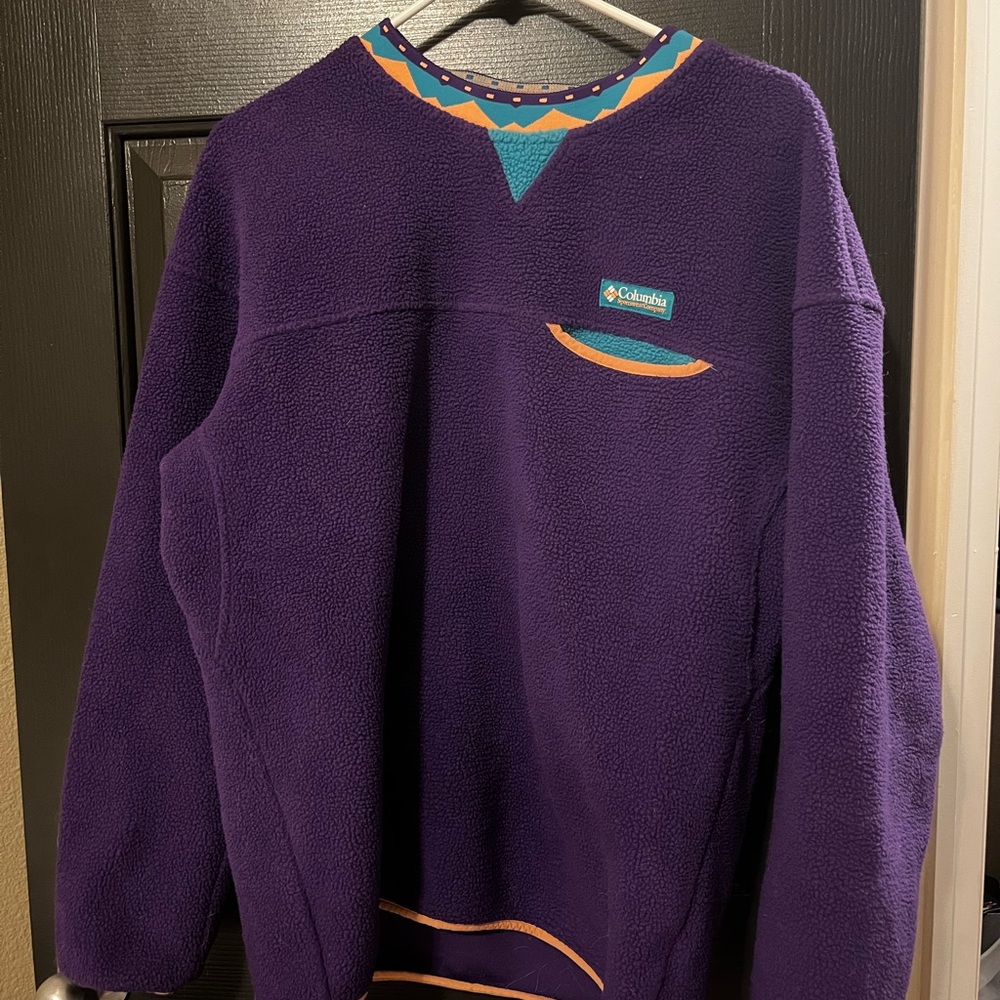 Urban Outfitters Columbia Wapitoo Purple Pullover Vintage Style Purple M